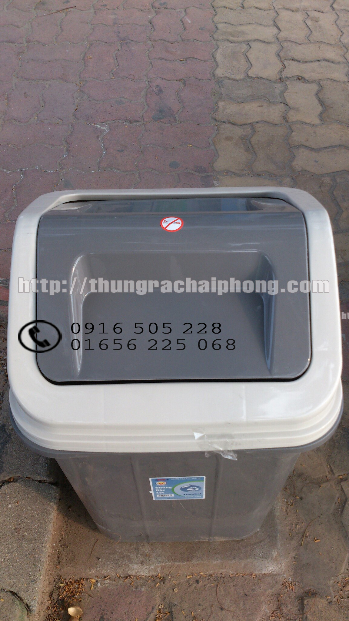 bán thùng rác nhựa 60l tại hải phòng